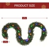 image:imageJOYIN 9FT Christmas Cedar Pine Garland with Multi Color LED Lights Real Touch Christmas Garland with Remote Control amp Timer amp 12 Modes for Porch Mantel Staircase Indoor Xmas Party Decorations9 FT