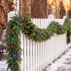 image:imageJOYIN 9FT Christmas Cedar Pine Garland with Multi Color LED Lights Real Touch Christmas Garland with Remote Control amp Timer amp 12 Modes for Porch Mantel Staircase Indoor Xmas Party Decorations9 FT