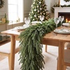image:imageJOYIN 9FT Christmas Cedar Pine Garland with Multi Color LED Lights Real Touch Christmas Garland with Remote Control amp Timer amp 12 Modes for Porch Mantel Staircase Indoor Xmas Party Decorations9 FT