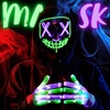 image:imageJOYIN Halloween Led Mask Light Up Mask and Gloves for Cosplay Costume Pink amp Blue 3 Modes Scary Glow in The Dark Masks for Halloween Party Dress Up Accessories Gifts GivingGreenpurple