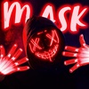 image:imageJOYIN Halloween Led Mask Light Up Mask and Gloves for Cosplay Costume Pink amp Blue 3 Modes Scary Glow in The Dark Masks for Halloween Party Dress Up Accessories Gifts GivingRed