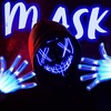 image:imageJOYIN Halloween Led Mask Light Up Mask and Gloves for Cosplay Costume Pink amp Blue 3 Modes Scary Glow in The Dark Masks for Halloween Party Dress Up Accessories Gifts GivingBlue
