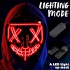image:imageJOYIN Halloween Led Mask Light Up Mask and Gloves for Cosplay Costume Pink amp Blue 3 Modes Scary Glow in The Dark Masks for Halloween Party Dress Up Accessories Gifts GivingRed