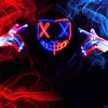 image:imageJOYIN Halloween Led Mask Light Up Mask and Gloves for Cosplay Costume Pink amp Blue 3 Modes Scary Glow in The Dark Masks for Halloween Party Dress Up Accessories Gifts GivingRedblue