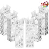 image:imageJOYIN 12 PCS Christmas Wine Bottle Gift Bags Silver Foil 6 Assorted Designs Xmas Wine Bags with Tissue Paper and Name Tags for Winter Holiday Anniversary Engagement Thanksgiving 475 x 4x 14Sliver