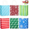 image:imageJOYIN 18 PCS Christmas Paper Gift Bags with Handles Xmas Goodie Bags Snowflakes Christmas Trees for Festivals Birthdays Party Supplies Holiday Present Packing 9x 35x 73