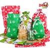 image:imageJOYIN 24 Pcs Christmas Drawstrings Foil Gift Bags Xmas Wrapping Gift Assorted Styles Bag with present Tag for Christmas Holiday Party Favor Reusable Wrap Goodie Bag Decorations