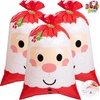 image:imageJOYIN 3 PCs Christmas Jumbo Gift Bags with Gift Tag Xmas Plastic Giant Wrapping Present Bag Huge Resuable Large Santa Bag for Holiday Presents Gifts DecorationsSanta