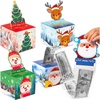 image:imageJOYIN 4PCS Christmas Money Box for Cash Gift Pull Surprise Box Gift Boxes for Money Xmas Holiday Birthday Cash Boxes with 200PCS Transparent Bags for Kids Adults Gifts Giving Family Party Favors