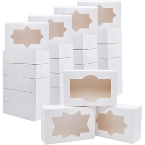 image:imageJOYIN 24 PCS Christmas Cookie Boxes for Gift Giving 875 x 575 x 275 Xmas Holiday White Bakery Treat Boxes Containers with Window for Pastries Cupcakes Chocolate Candy Brownies Donuts36