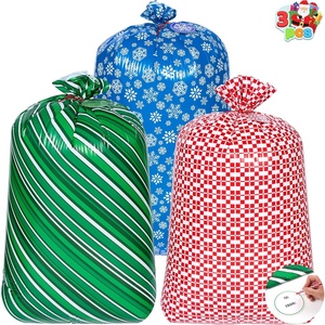 image:imageJOYIN 3 Extra Large Christmas Bags 56x36 with Gift Tags for Xmas Holiday Parties Gift Giving Winter Family Gatherings Office Parties Heavy Duty BagRedBlueGreen