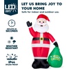 image:imageJOYIN Christmas Inflatable Santa Outdoor Decoration for Yard Blow Up Santa Decor Holding Gift Bags with Buildin LEDs for Xmas Party Decor Yard Outside Garden Holiday Decoration