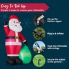 image:imageJOYIN Christmas Inflatable Santa Outdoor Decoration for Yard Blow Up Santa Decor Holding Gift Bags with Buildin LEDs for Xmas Party Decor Yard Outside Garden Holiday Decoration