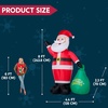image:imageJOYIN Christmas Inflatable Santa Outdoor Decoration for Yard Blow Up Santa Decor Holding Gift Bags with Buildin LEDs for Xmas Party Decor Yard Outside Garden Holiday Decoration