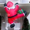 image:imageJoiedomi 6 FT Tall Christmas Inflatable Climbing Santa with Gift Box Blow Up Hanging Santa with Buildin LED for Xmas Party Outdoor Yard Garden Lawn Decoration
