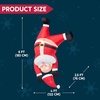 image:imageJoiedomi 6 FT Tall Hanging Christmas Santa Inflatables Decoration Christmas Inflatable Santa Hanging Upside Down Blow Up Yard Decoration with Builtin LED for Indoor Outdoor Yard Roof Decor