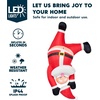 image:imageJoiedomi 6 FT Tall Hanging Christmas Santa Inflatables Decoration Christmas Inflatable Santa Hanging Upside Down Blow Up Yard Decoration with Builtin LED for Indoor Outdoor Yard Roof Decor