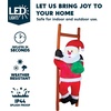image:imageJoiedomi 6FT Hanging Christmas Inflatable Climbing Santa Hanging Inflatable Christmas Decorations with Buildin LEDs Blow Up Santa Yard Decorations for Xmas Party Indoor Outdoor Garden Lawn Dcor
