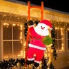image:imageJoiedomi 6FT Hanging Christmas Inflatable Climbing Santa Hanging Inflatable Christmas Decorations with Buildin LEDs Blow Up Santa Yard Decorations for Xmas Party Indoor Outdoor Garden Lawn Dcor
