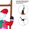 image:imageJoiedomi 6FT Hanging Christmas Inflatable Climbing Santa Hanging Inflatable Christmas Decorations with Buildin LEDs Blow Up Santa Yard Decorations for Xmas Party Indoor Outdoor Garden Lawn Dcor
