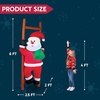 image:imageJoiedomi 6FT Hanging Christmas Inflatable Climbing Santa Hanging Inflatable Christmas Decorations with Buildin LEDs Blow Up Santa Yard Decorations for Xmas Party Indoor Outdoor Garden Lawn Dcor