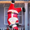 image:imageJoiedomi 6 FT Tall Hanging Christmas Santa Inflatables Decoration Christmas Inflatable Santa Hanging Upside Down Blow Up Yard Decoration with Builtin LED for Indoor Outdoor Yard Roof Decor