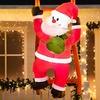 image:imageJoiedomi 6FT Hanging Christmas Inflatable Climbing Santa Hanging Inflatable Christmas Decorations with Buildin LEDs Blow Up Santa Yard Decorations for Xmas Party Indoor Outdoor Garden Lawn Dcor