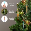 image:imageJOYIN 12Pcs Colorful Glass Icicle Ornaments with Crystal Line for Christmas Tree Decorations 35437 Xmas Tree Hanging in 12 Different Designs