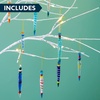 image:imageJOYIN 12Pcs Colorful Glass Icicle Ornaments with Crystal Line for Christmas Tree Decorations 35437 Xmas Tree Hanging in 12 Different Designs