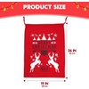 image:imageJOYIN 3 Packs Santa Sack Large Christmas Canvas Gift Bag with Drawstring 26 x 19 for Hoilday Party Supplies Reusable Personalized Best Gift for Xmas Package Storage Christmas Event Party Favors