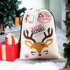 image:imageJOYIN 3 Packs Santa Sack Large Christmas Canvas Gift Bag with Drawstring 26 x 19 for Hoilday Party Supplies Reusable Personalized Best Gift for Xmas Package Storage Christmas Event Party Favors