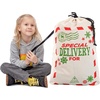 image:imageJOYIN 3 Packs Santa Sack Large Christmas Canvas Gift Bag with Drawstring 26 x 19 for Hoilday Party Supplies Reusable Personalized Best Gift for Xmas Package Storage Christmas Event Party Favors