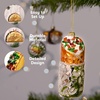 image:imageJOYIN Christmas Taco and Burrito Ornament 2 pcs Glass Blown Set Handcrafted for Tree Hanging Ornament Outdoor Christmas Decorations Indoor