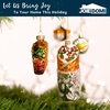 image:imageJOYIN Christmas Taco and Burrito Ornament 2 pcs Glass Blown Set Handcrafted for Tree Hanging Ornament Outdoor Christmas Decorations Indoor