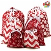 image:imageJOYIN 6 PCs Fabric Gift Bags Red Elegant Color with 3 Sizes for Each Season holiday present Giving Holiday Presents Dcor Giant Gifts Decorations
