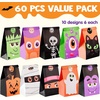 image:imageJOYIN 60 PCS Halloween Treat Bags Goodie and Candy Bags with Stickers Party Supplies Trick or Treat for Kids Halloween Party Favors Exchange Holiday Pastries Supplies