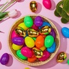 image:imageJOYIN 1000PCS Easter Eggs Plastic 23 994PCS Colorful with 6PCS Golden Eggs Bulk Empty Fillable for Easter Hunt Party Favor Basket Stuffers Filler Classroom Prize Supplies Decor