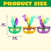 image:imageJOYIN 12 Pcs Mardi Gras Feather Masks Carnival Masquerade Masks Bulk Mardi Gras Costume Dress Up Accessories for Women Men Outfit