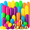 image:imageJOYIN 1000PCS Easter Eggs Plastic 23 994PCS Colorful with 6PCS Golden Eggs Bulk Empty Fillable for Easter Hunt Party Favor Basket Stuffers Filler Classroom Prize Supplies Decor