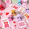 image:imageJOYIN 28 Pack Valentines Day Mini Plush Toys with Gift Cards Mini Keychains for Valentines Party Favor School Exchange Prize and Valentines Classroom Gift Exchange