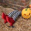 image:imageJOYIN 2 Pcs 21 Halloween Decorations Outdoor Witch Legs Yard Stakes Witch Halloween Graveyard Lawn Yard Prop and Patio DecorationsWhite BlackWitch Legs set