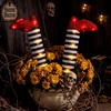 image:imageJOYIN 2 Pcs 21 Halloween Decorations Outdoor Witch Legs Yard Stakes Witch Halloween Graveyard Lawn Yard Prop and Patio DecorationsWhite BlackWitch Legs with light set
