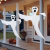 image:imageJOYIN 2 Pcs 53 Halloween Decoration Outdoor Halloween Tree Wrap Ghost Decoration Outdoor Smiling Hanging Ghost Design for Lawn Tree Party Supplies Haunted House Wrap DecorCute Ghost