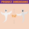 image:imageJOYIN 2 Pcs 53 Halloween Decoration Outdoor Halloween Tree Wrap Ghost Decoration Outdoor Smiling Hanging Ghost Design for Lawn Tree Party Supplies Haunted House Wrap DecorFunny Ghost
