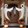 image:imageJOYIN 2 Pcs 53 Halloween Decoration Outdoor Halloween Tree Wrap Ghost Decoration Outdoor Smiling Hanging Ghost Design for Lawn Tree Party Supplies Haunted House Wrap DecorFunny Ghost