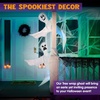 image:imageJOYIN 2 Pcs 53 Halloween Decoration Outdoor Halloween Tree Wrap Ghost Decoration Outdoor Smiling Hanging Ghost Design for Lawn Tree Party Supplies Haunted House Wrap DecorFunny Ghost