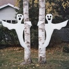 image:imageJOYIN 2 Pcs 53 Halloween Decoration Outdoor Halloween Tree Wrap Ghost Decoration Outdoor Smiling Hanging Ghost Design for Lawn Tree Party Supplies Haunted House Wrap DecorCute Ghost