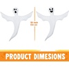 image:imageJOYIN 2 Pcs 53 Halloween Decoration Outdoor Halloween Tree Wrap Ghost Decoration Outdoor Smiling Hanging Ghost Design for Lawn Tree Party Supplies Haunted House Wrap DecorCute Ghost