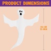 image:imageJOYIN 2 Pcs 53 Halloween Decoration Outdoor Halloween Tree Wrap Ghost Decoration Outdoor Smiling Hanging Ghost Design for Lawn Tree Party Supplies Haunted House Wrap DecorScary Ghost
