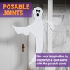 image:imageJOYIN 2 Pcs 53 Halloween Decoration Outdoor Halloween Tree Wrap Ghost Decoration Outdoor Smiling Hanging Ghost Design for Lawn Tree Party Supplies Haunted House Wrap DecorScary Ghost